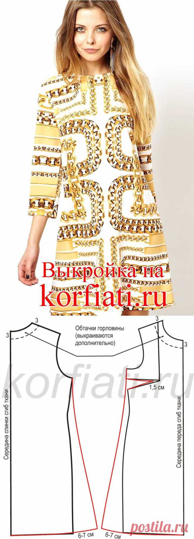 Выкройка платья трапеция 2015