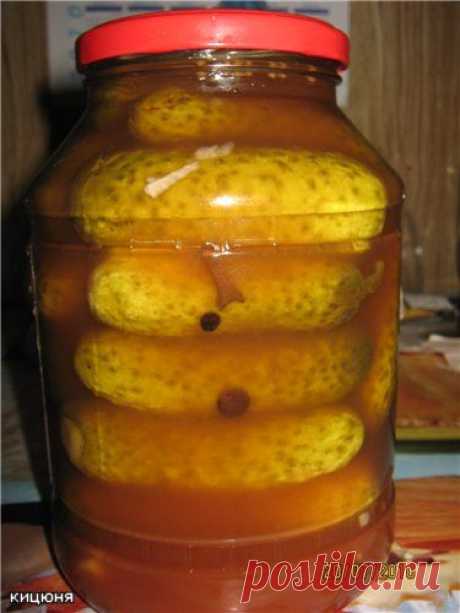Огурцы, маринованные с кетчупом