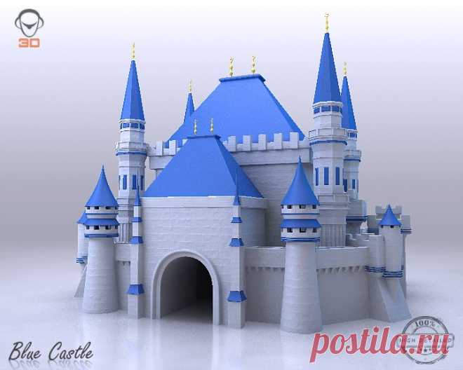 Blue Castle 3D Модель in Здания 3DExport