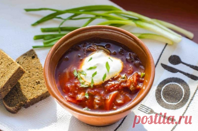 Из коллекции «Пескетарианство рецепты» Вегетарианский борщ без мяса с фасолью и грибами рецепт с фото