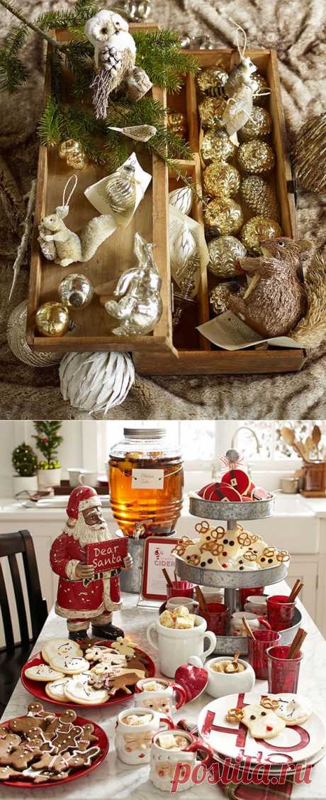 Новогодний декор от Pottery Barn | Фотографии красивых интерьеров