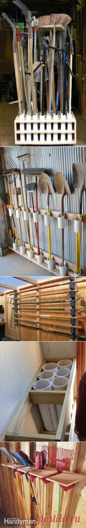 Варианты хранения инструмента на даче