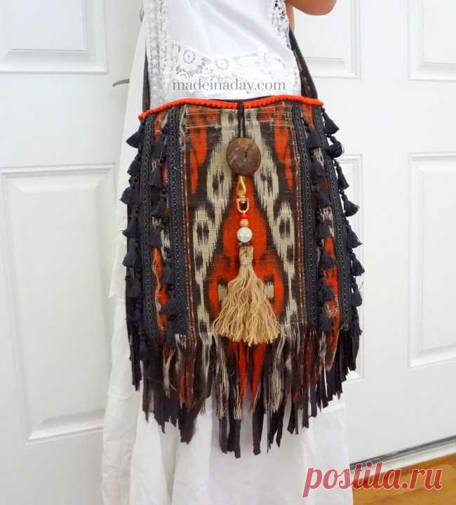 DIY Boho Tassel and Fringe Purse | Made in a Day