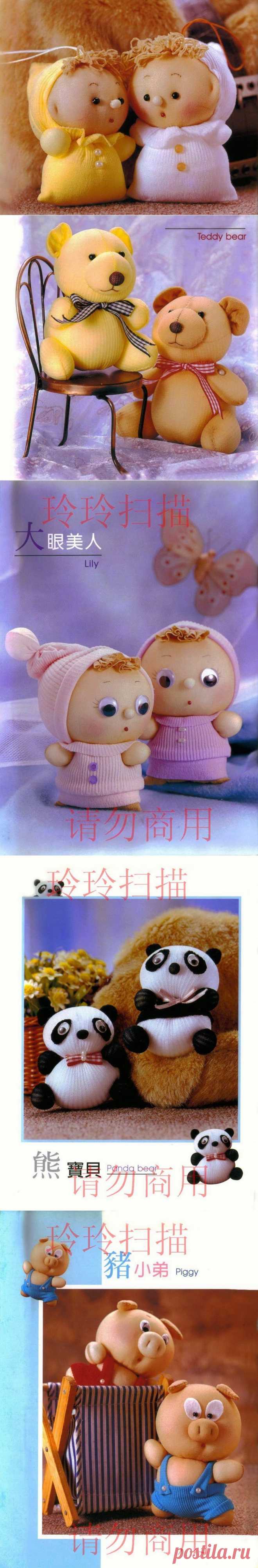 ИГРУШКИ ИЗ НОСКОВ.