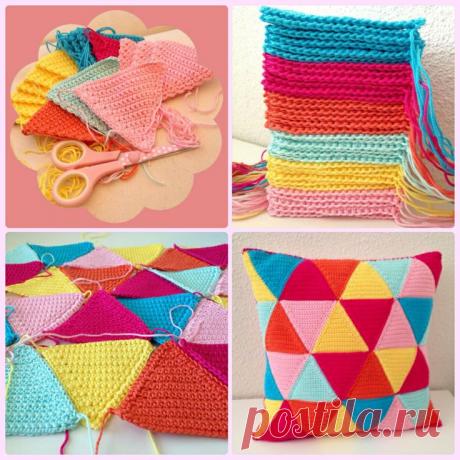 Идея для утилизации остатков Чехол для подушки из разноцветных треугольников Конкурс "Счастливый комментарий" - комментируй публикации, получай призы каждую неделю! Детали конкурса читайте здесь Здесь Новая рубрика "Наши интервью" - истории о нас! Стань ее героем прямо сейчас.