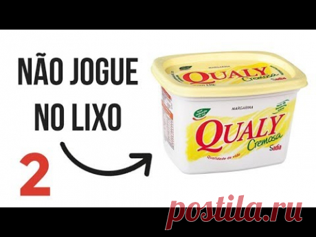 Não Jogue no LIXO potes de Margarina #2