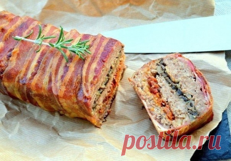 Как приготовить слоёная мясная запеканка в беконе - рецепт, ингредиенты и фотографии