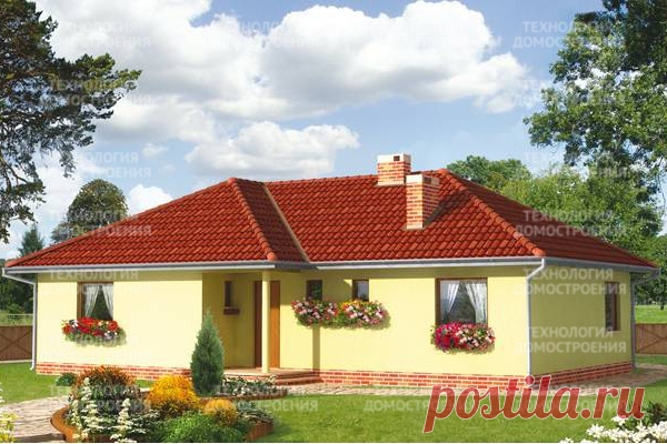 Проект дома 55-77 общая площадь 124,6м2 из кирпича и керамического блока