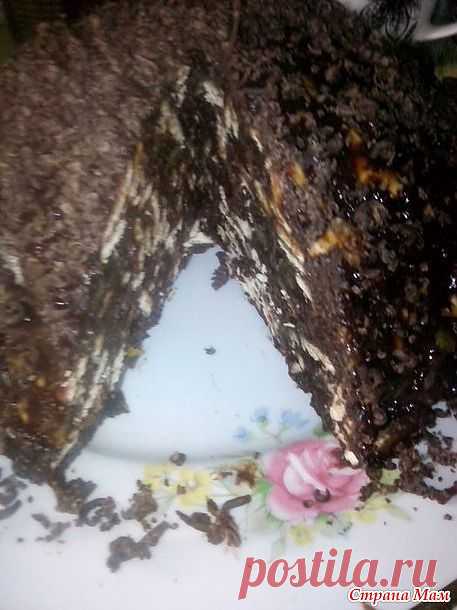 Шоколадный торт из печенья.