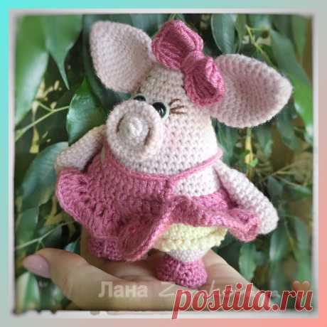 Свинка Плюшка амигуруми | Схемы игрушек амигуруми