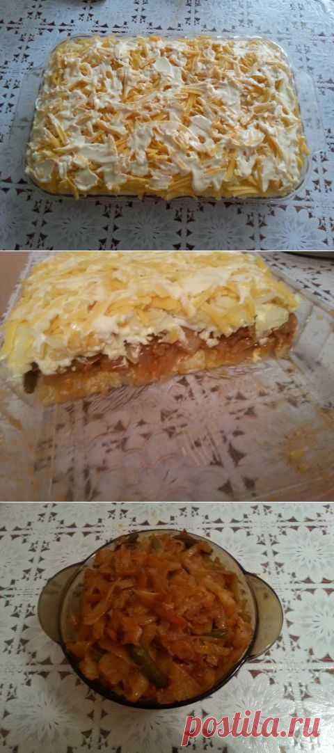 Слоеный салат "Экспромт" | Ваши любимые рецепты