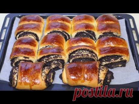 Булки с маковой начинкой, очень просто готовятся.