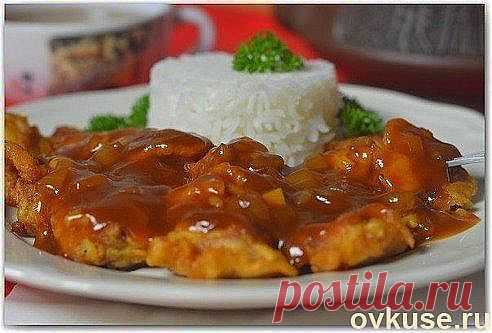 Рис с курицей в кисло-сладком соусе - Простые рецепты Овкусе.ру