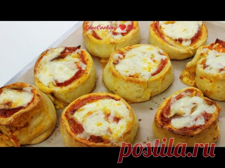 Пицца-ролл - вкусно, быстро и оригинально | LoveCookingRu | Яндекс Дзен