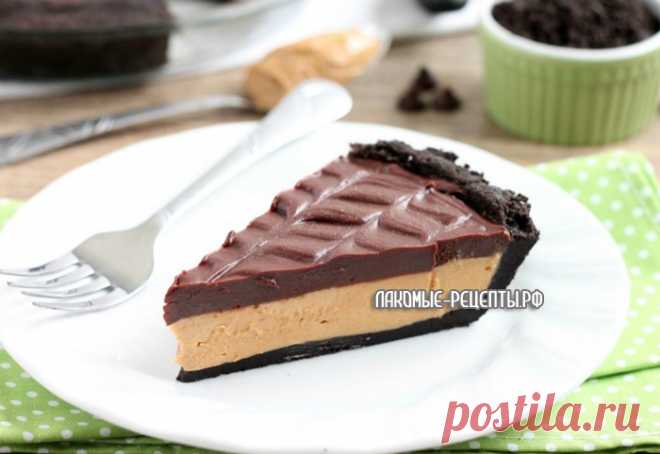 Пирог с арахисовым маслом без выпекания