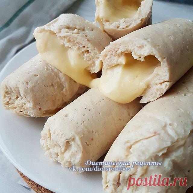 Куриные сосиски с сыром
на 100грамм - 132.78 ккалБ/Ж/У - 22.74/3.86/0.31 

Ингредиенты: 
530 г куриного филе
Показать полностью…