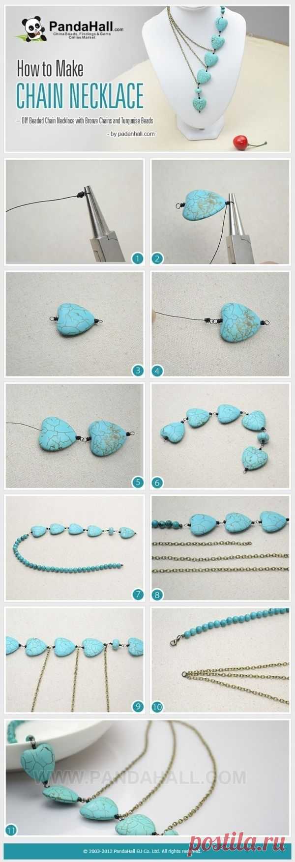 6. Как сделать ожерелье цепь - 39 Fabulous Diy ожерелья Это Will Rock Your World ... → Сделай сам