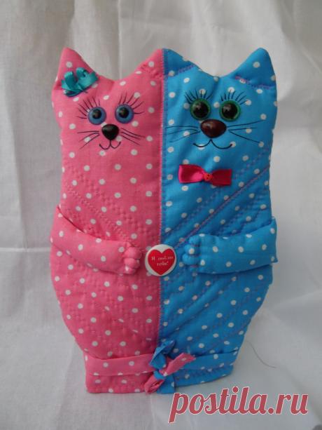 выкройка влюбленных котов / Прочие виды рукоделия / Шитье