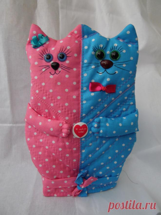 выкройка влюбленных котов / Прочие виды рукоделия / Шитье