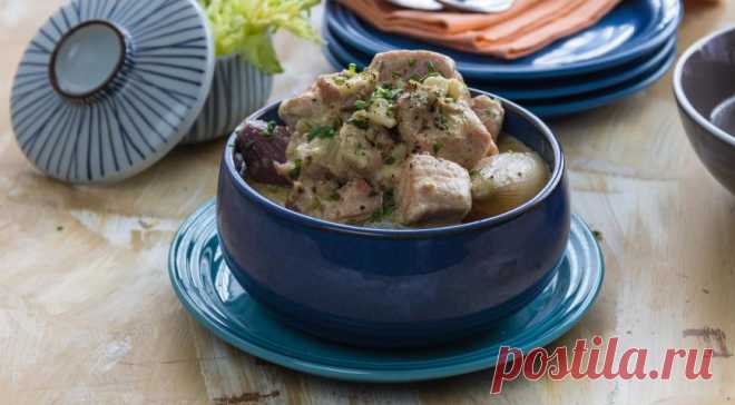 Отличный ужин: тушеная свинина по-нормандски — Вкусные рецепты