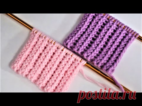 РЕЗИНКА СПИЦАМИ. КОТОРАЯ СОВСЕМ НЕ РАСТЯГИВАЕТСЯ! СУПЕР КЛАССНАЯ РЕЗИНКА! МК ДЛЯ НАЧИНАЮЩИХ.