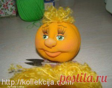 Тыква из колготок. Автор Елена Аулова. | Своими руками