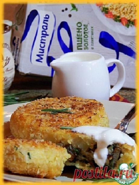 Пшенно-картофельные зразы с грибами