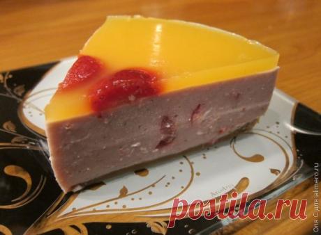 Творожный  с клубникой | Интересные рецепты