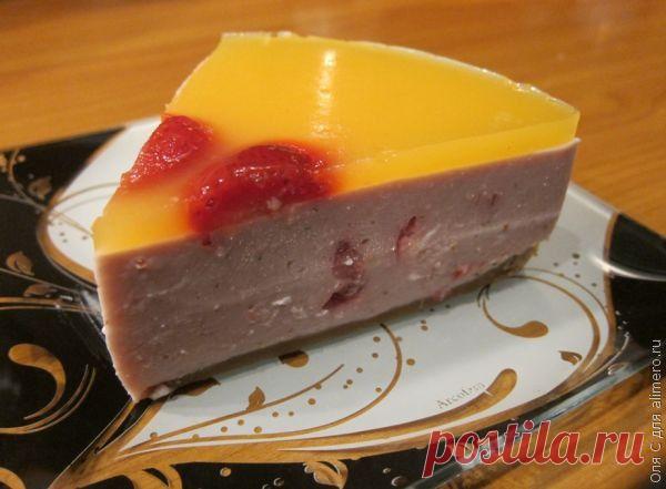 Творожный  с клубникой | Интересные рецепты