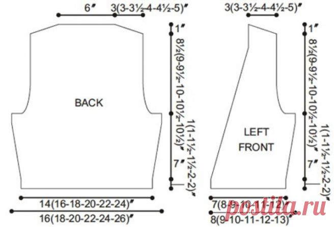 KNITTED VEST ALAIN CROCHET FREE PATTERN