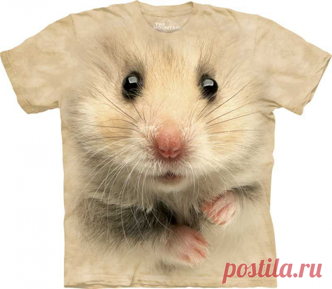 Футболка The Mountain Hamster Face - купить в интернет магазине Красивые футболки The Mountain