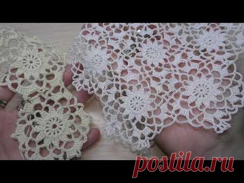 Круглый мотив #9 Ажурные астры. Мастер-класс