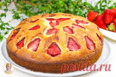 Воздушный Летний Пирог с Клубникой! Рецепт на скорую руку | Коршикова Любовь — Рецепты | Яндекс Дзен