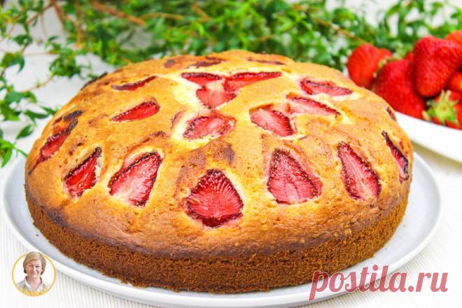 Воздушный Летний Пирог с Клубникой! Рецепт на скорую руку | Коршикова Любовь — Рецепты | Яндекс Дзен