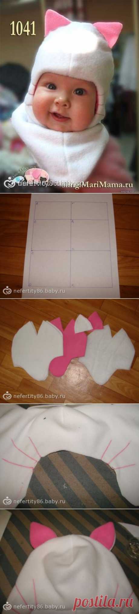 Шапочка-киска. шьем своими руками. мк с фото / шьем флисовые шапки для детей - на бэби.ру