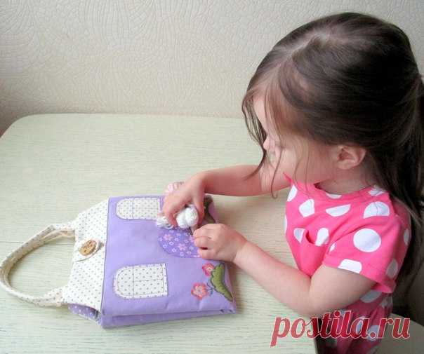 Игровой домик-сумочка для куколки от Ольги Вайды / Слабый пол!
