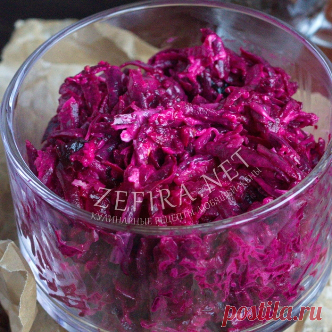 Салат из свеклы с черносливом, сыром и чесноком — Кулинарные рецепты любящей жены
