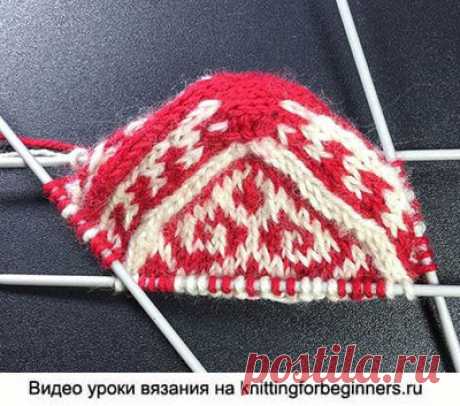 Вязание спицами для начинающих. Урок № 72-73. Мастер классы