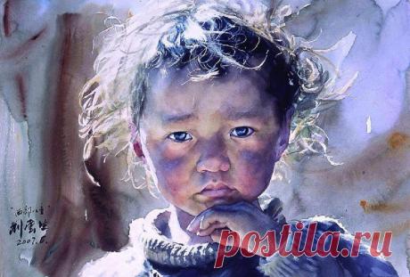 Реалистичные акварели китайского художника Лю Йуншеня (Liu Yunsheng)