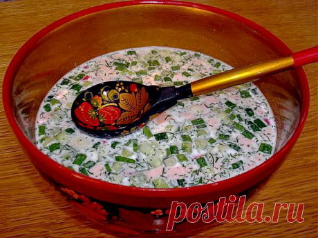 Окрошка на кефире и минералке! И такое бывает)