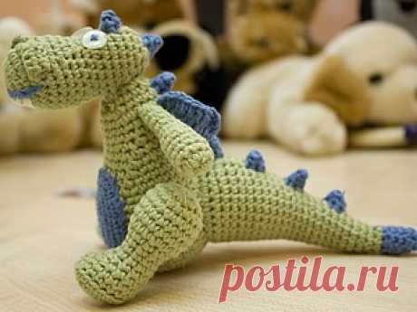 Дракон вязаный крючком - Ярмарка Мастеров - ручная работа, handmade