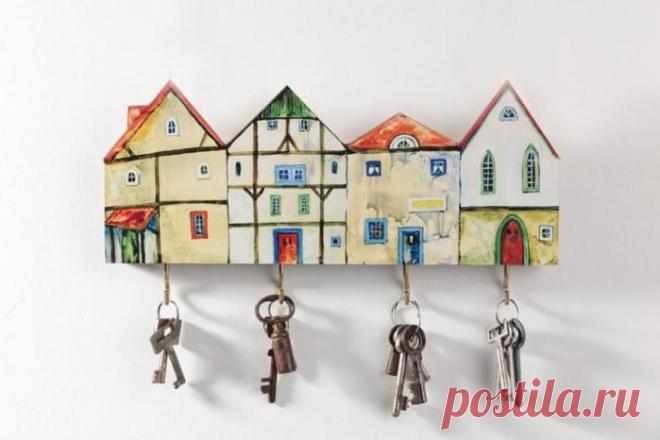 Настенная ключница для прихожей: 10 красивых идей.