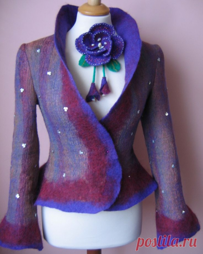 Giuseppina Italia приколол(а) это к доске Felted jackets, coats & wra…