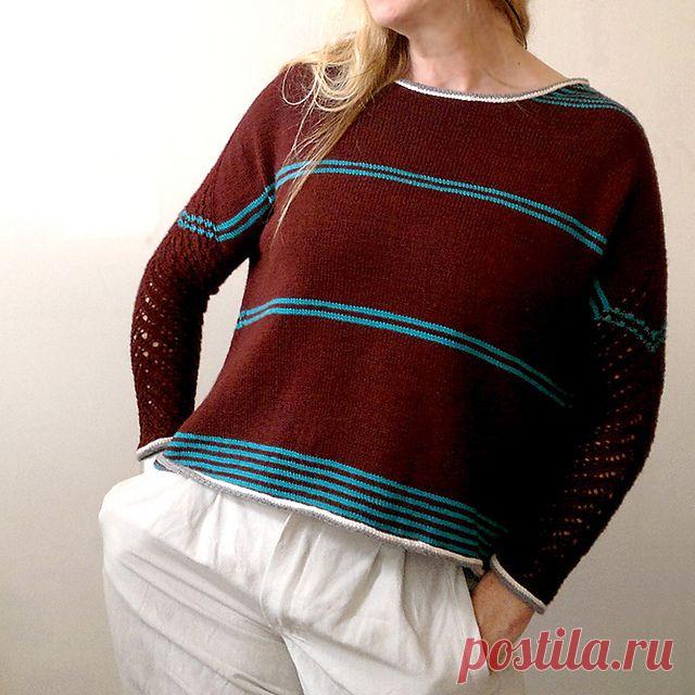 Джемпер свободного кроя Atropa с облегающими рукавами