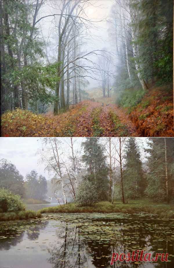 В родном краю милее облака🍂🍁 ХУДОЖНИК ВАЛЕРИЙ АРТАМОНОВ