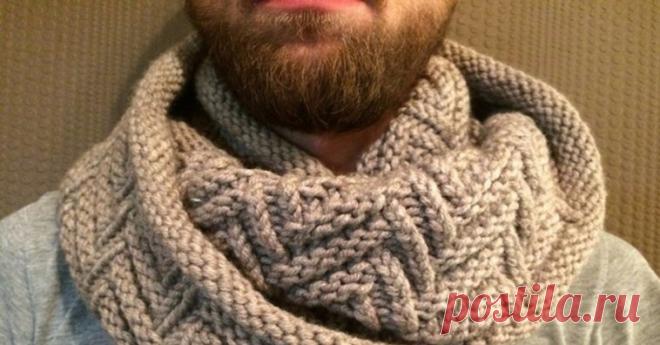 Мужской снуд своими руками