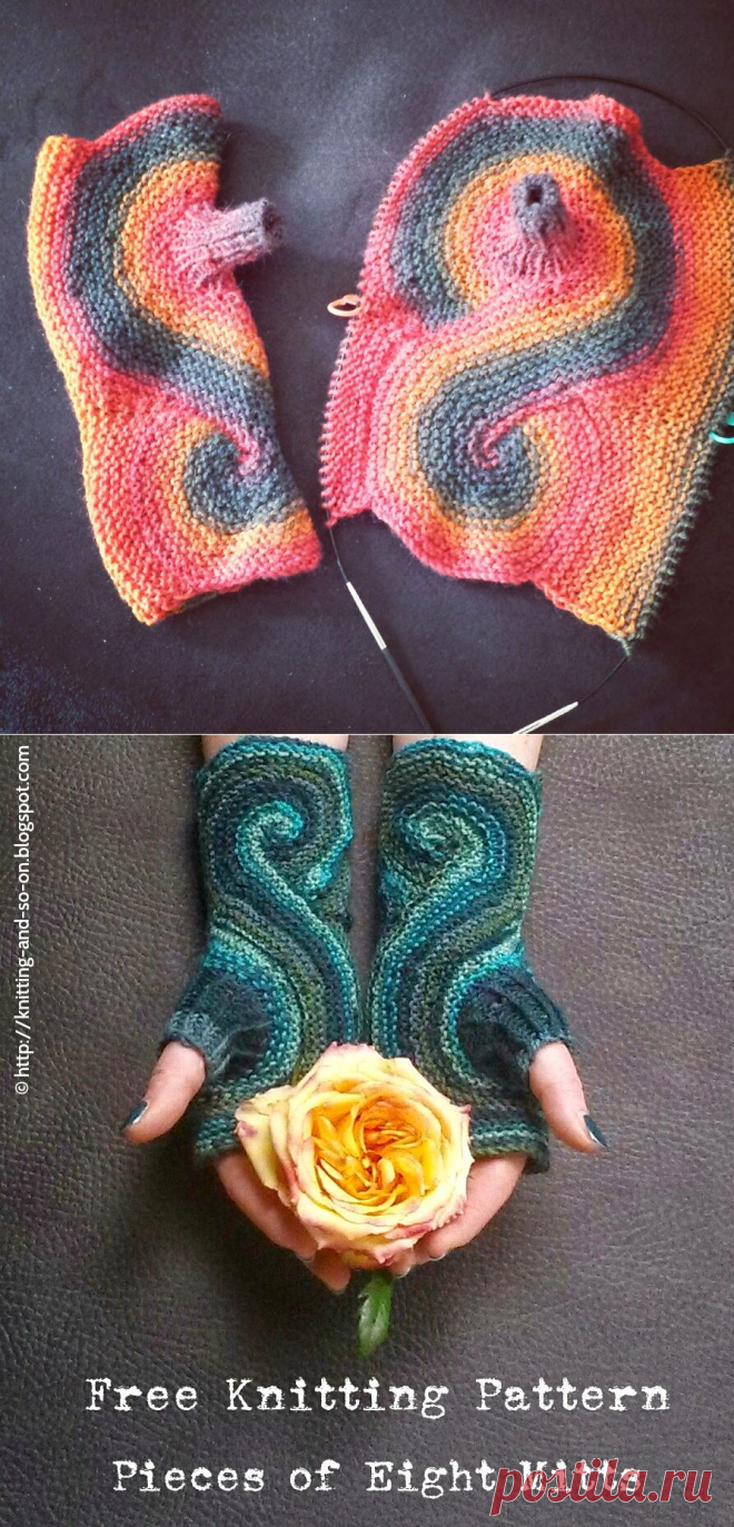 Knitting and so on: Pieces of Eight Mitts