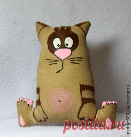 (3) Котофей - коричневый,кофейная игрушка,чердачная игрушка,кот,ароматизированная игрушка | чердачные хотелки