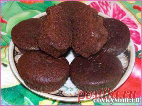 Шоколадные маффины с какао