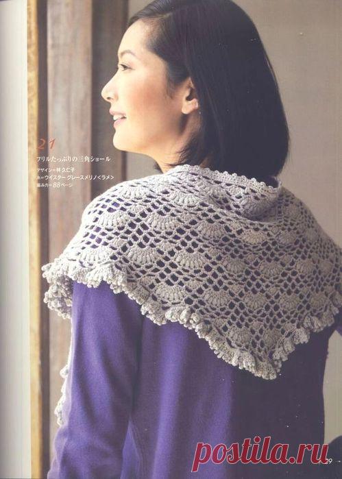 ШАЛЬ - ШЕЙНЫЙ ПЛАТОК КРЮЧКОМ